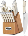 Kuisine Kitchen Knife Set, High Carbon Stainless Steel - 15PCS