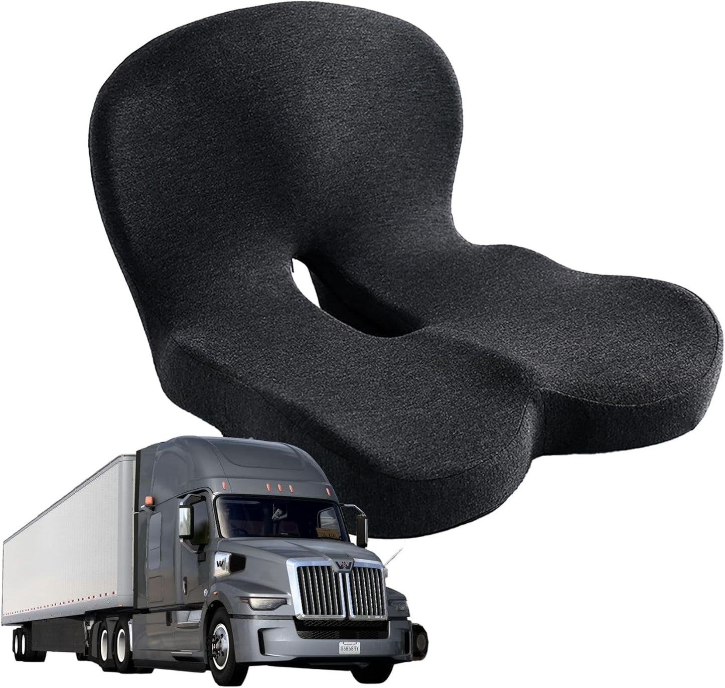 Memory Foam Seat Cushion for Truck Drivers and Office Chairs