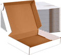 13x10x2 in Small Shipping Boxes Set of 25 - White Corrugated Mailers