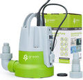 Green Expert 1/3HP Submersible Sump Pump - Last-inch Drain Performance