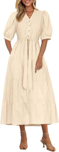 PRETTYGARDEN Women's Summer Dresses for Elegant Beach Vibes