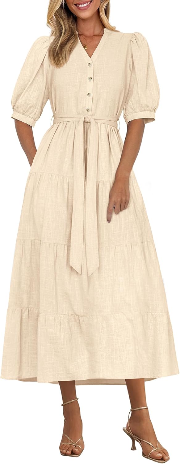 PRETTYGARDEN Summer Dresses for Women: Elegant Beach Style