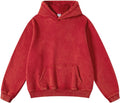 Mens Oversized Hoodies Pullover Vintage Sweatshirt Acid Wash - Cozy
