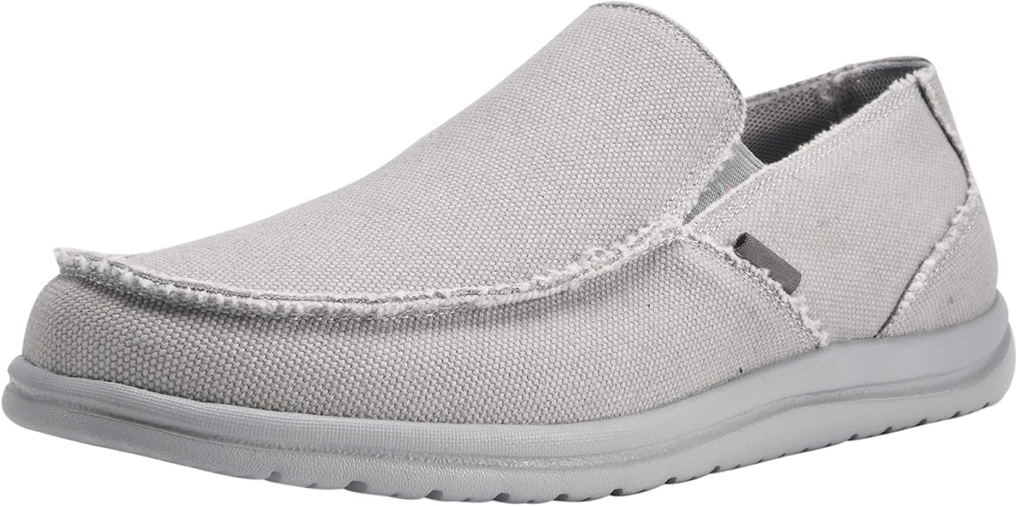 Mens Canvas Shoes Slip On Loafers for All-Day Comfort and Style