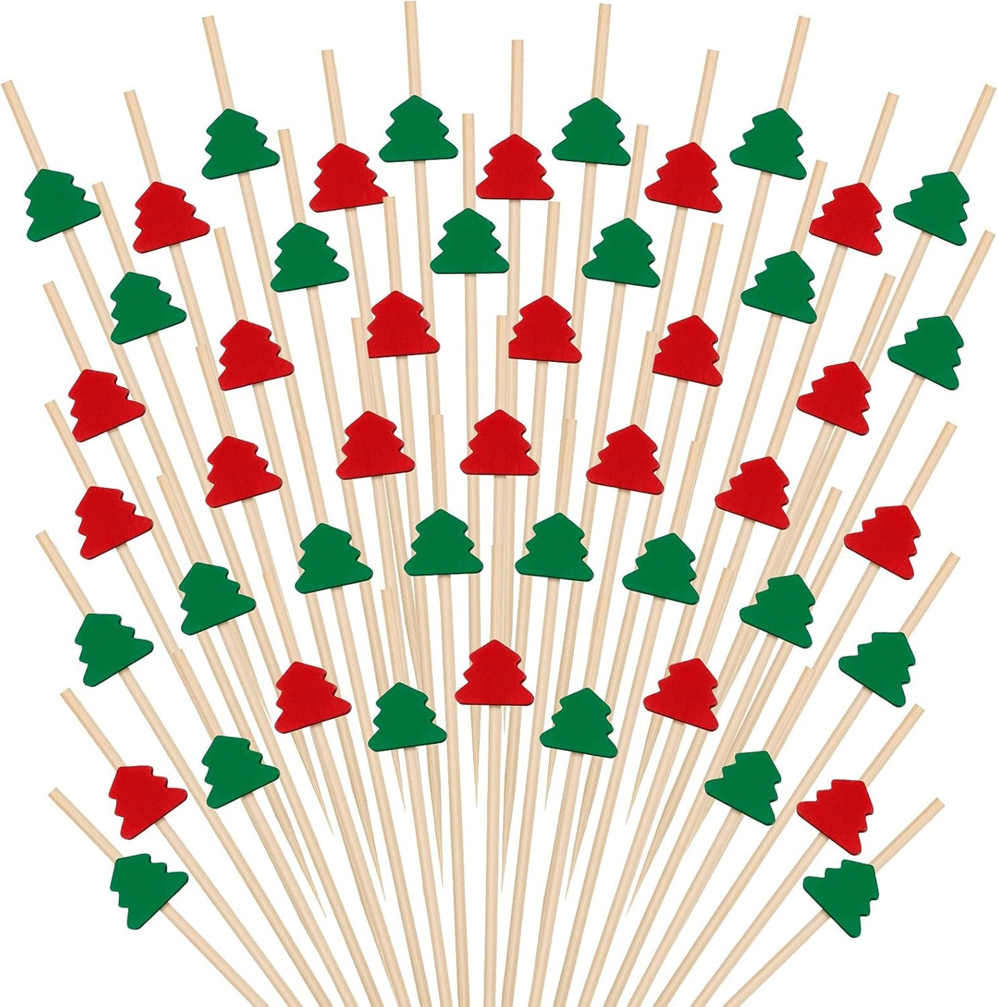 Christmas Tree Cocktail Picks Set by CHENGU