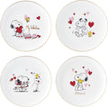Lenox Snoopy Valentines Day Accent Plates Set of 4 - Charming Gift