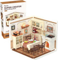 Rolife Super Creator DIY Miniature Dining Room - Cozy Build for Teens