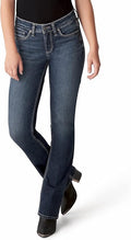Silver Jeans Co. Suki Mid Rise Slim Bootcut Jeans - Flattering Curvy