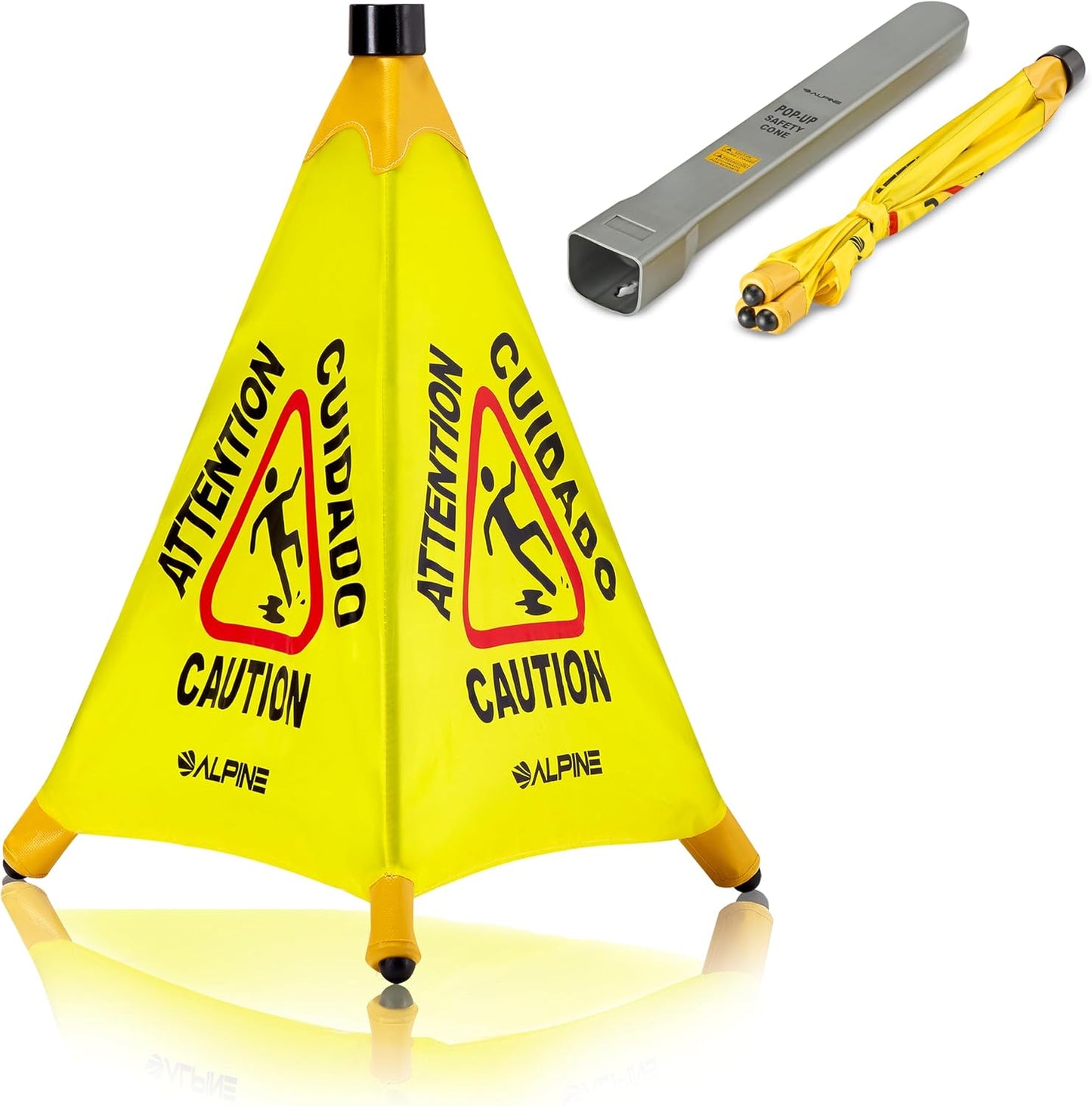 Alpine Caution Wet Floor Sign - Durable Safety Warning Cone