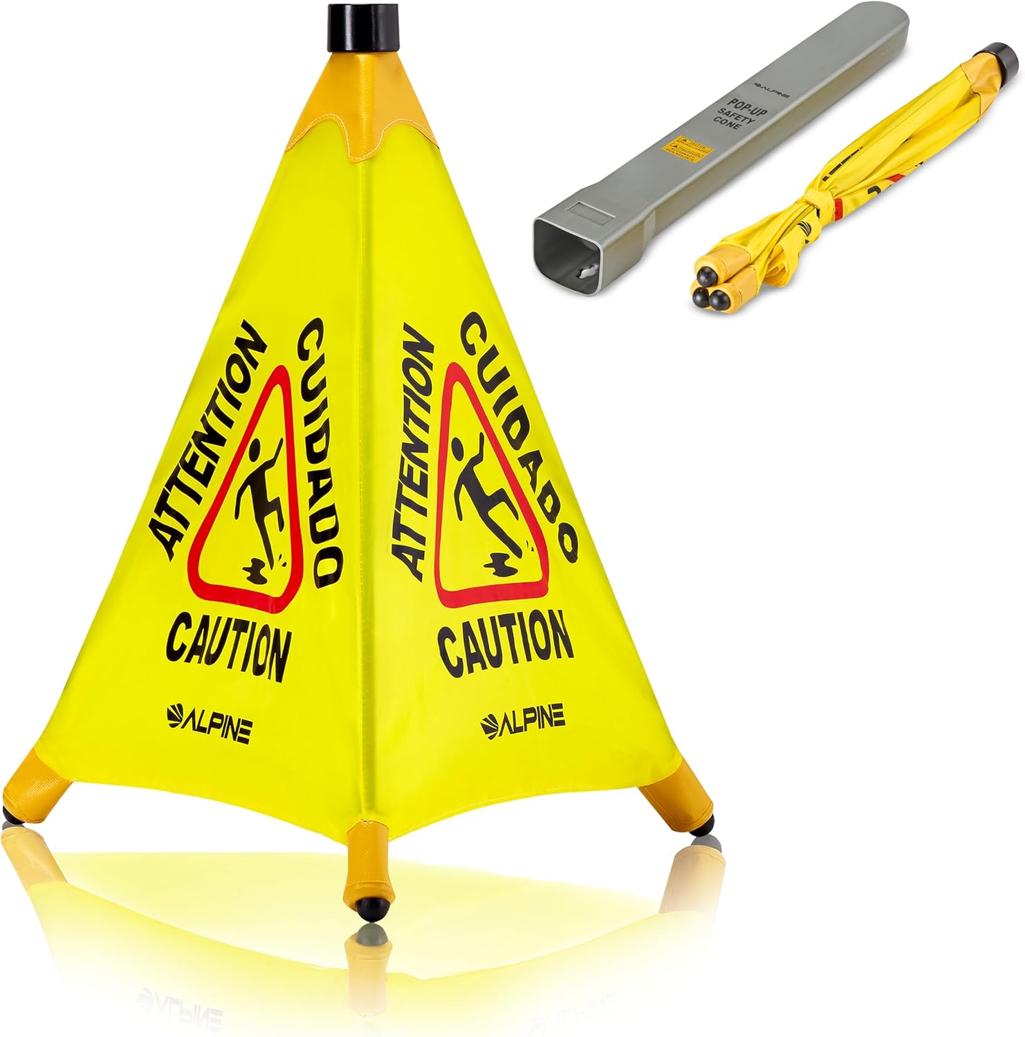 Alpine Caution Wet Floor Sign - Durable Safety Warning Cone