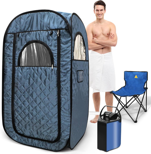 Portable Home Sauna w/ 3L Steamer & 9 Levels