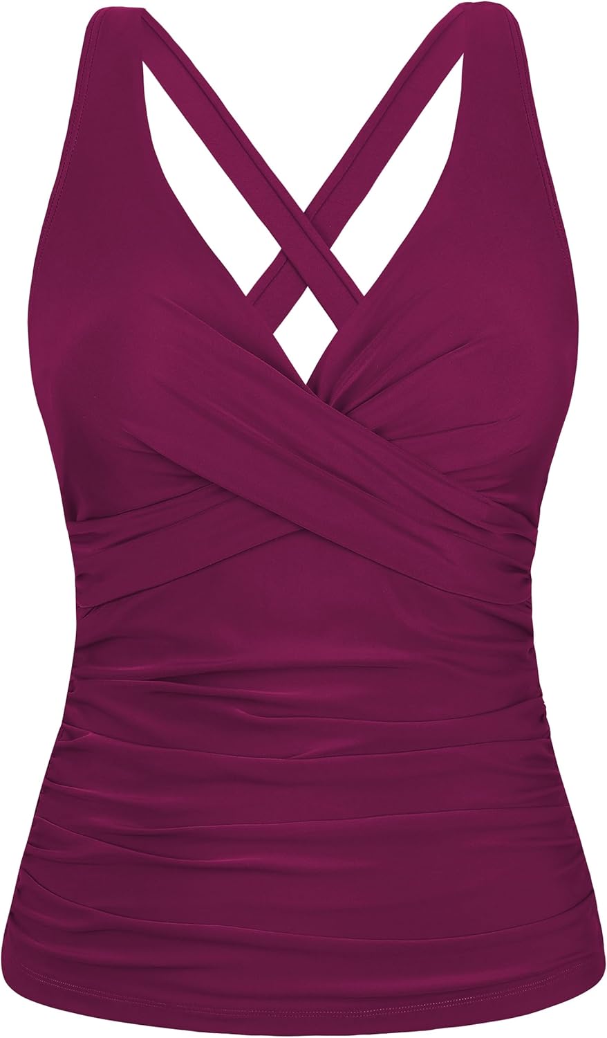 Hilor Women's Underwire Tankini Top for Tummy Control Swimwear