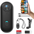 H7 64GB 1080P Thumb Action Camera - Compact Wearable Vlogging Cam