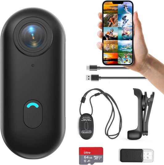 Ultra-Light Body Cam for Adventures - FOUKWAKC