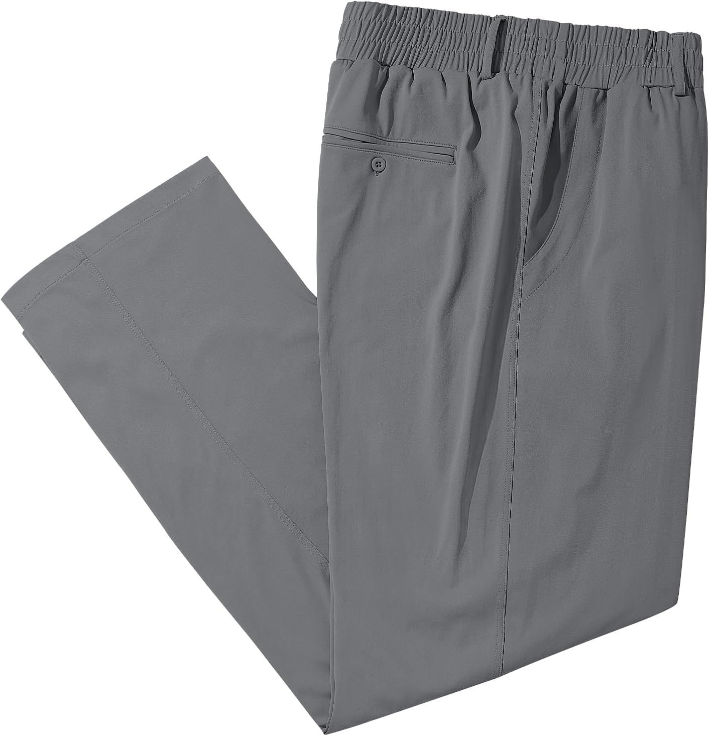 LETAOTAO Mens Big and Tall Full Elastic Waist Pants for Comfort