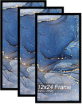 12x24 Picture Frame Set of 3 for Stunning Wall Displays
