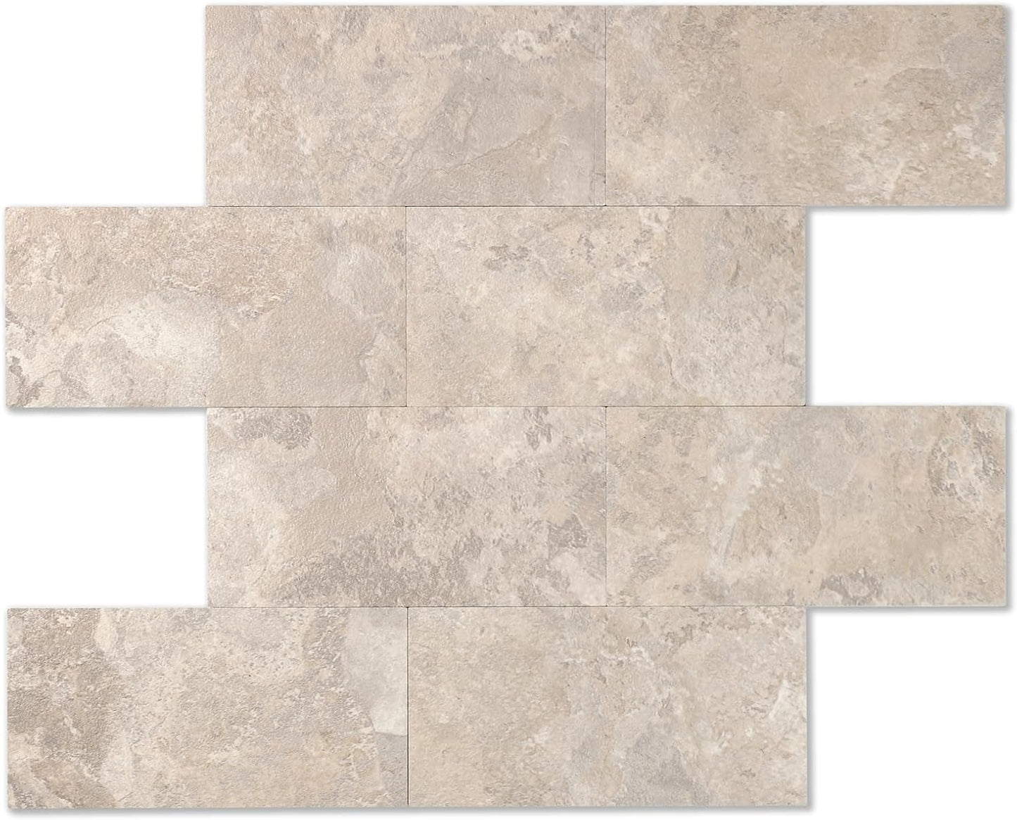 20 Sheets Beige Stone PVC Subway Tiles for Stylish Backsplash