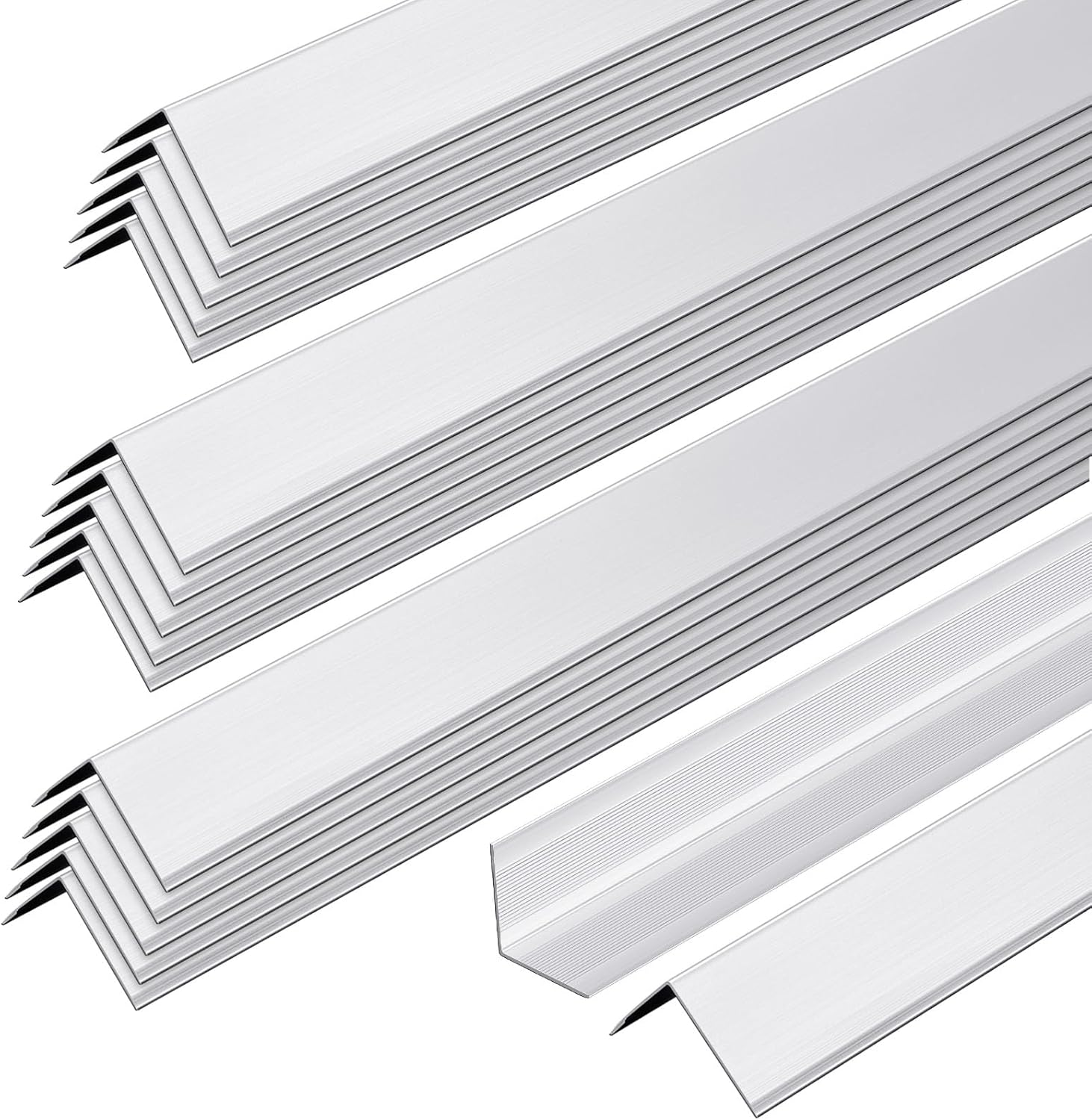 Therwen 30 Pcs Aluminum Alloy Corner Guards for Wall Protection