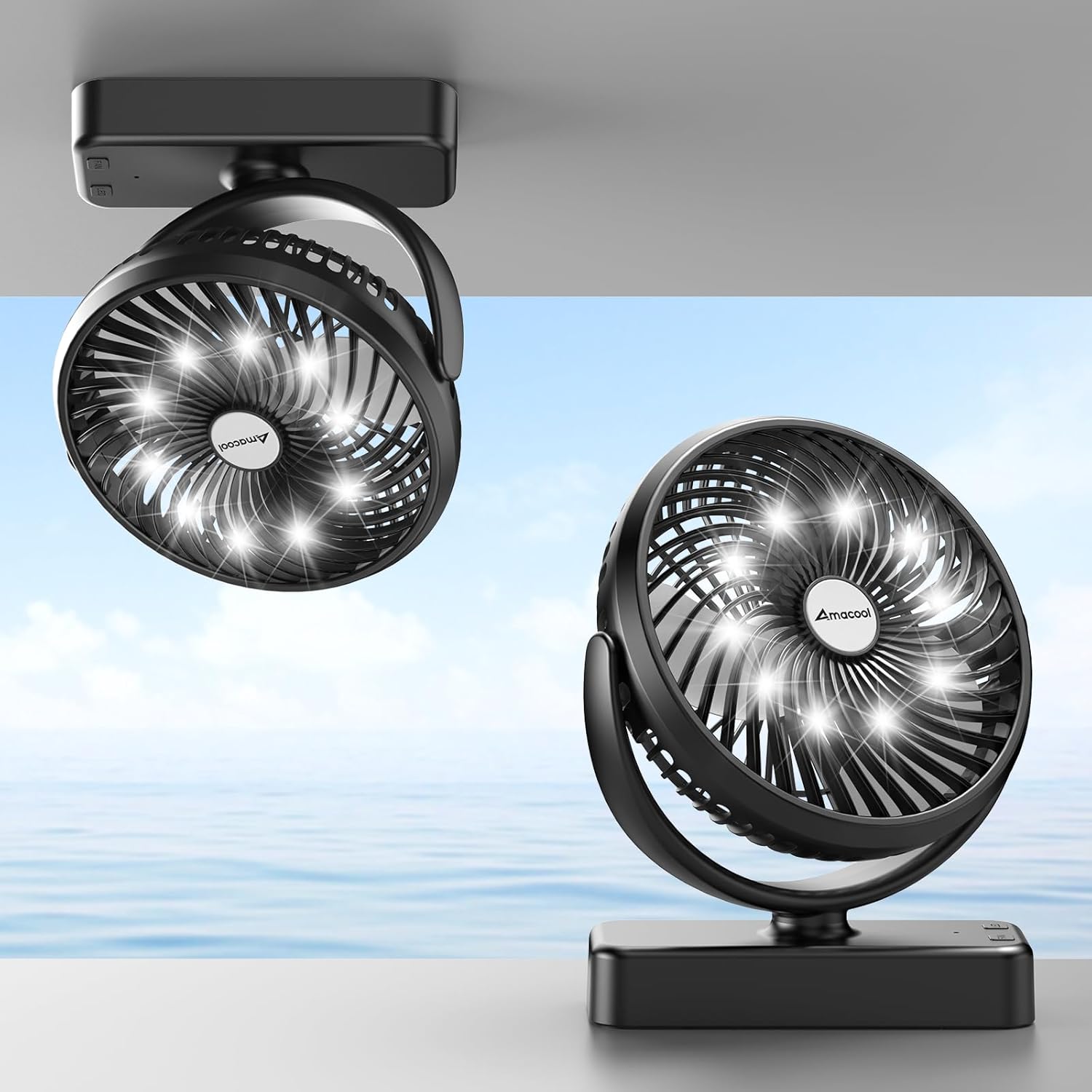 Magnetic Cruise Fan with 10000mAh Battery for Travel Needs