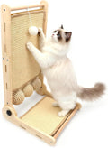 L Shaped Cat Scratching Post 23.2in Sisal & Wooden Base - Stable
