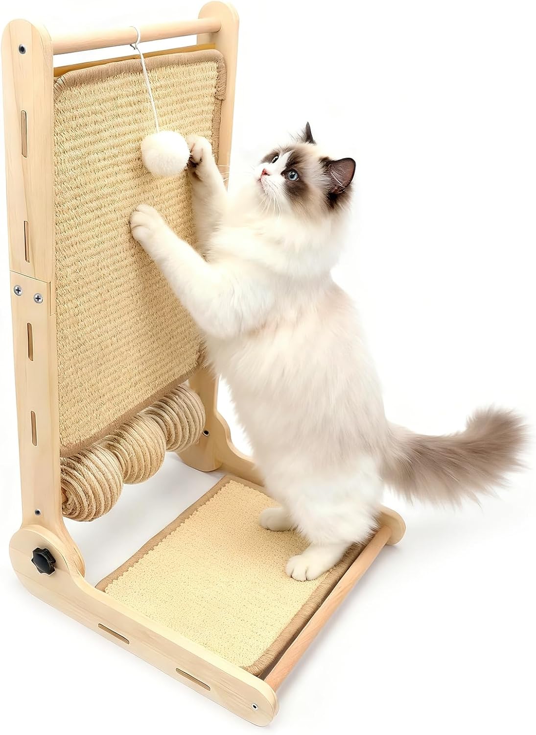 L Shaped Cat Scratching Post for Indoor Cats - Durable & Fun