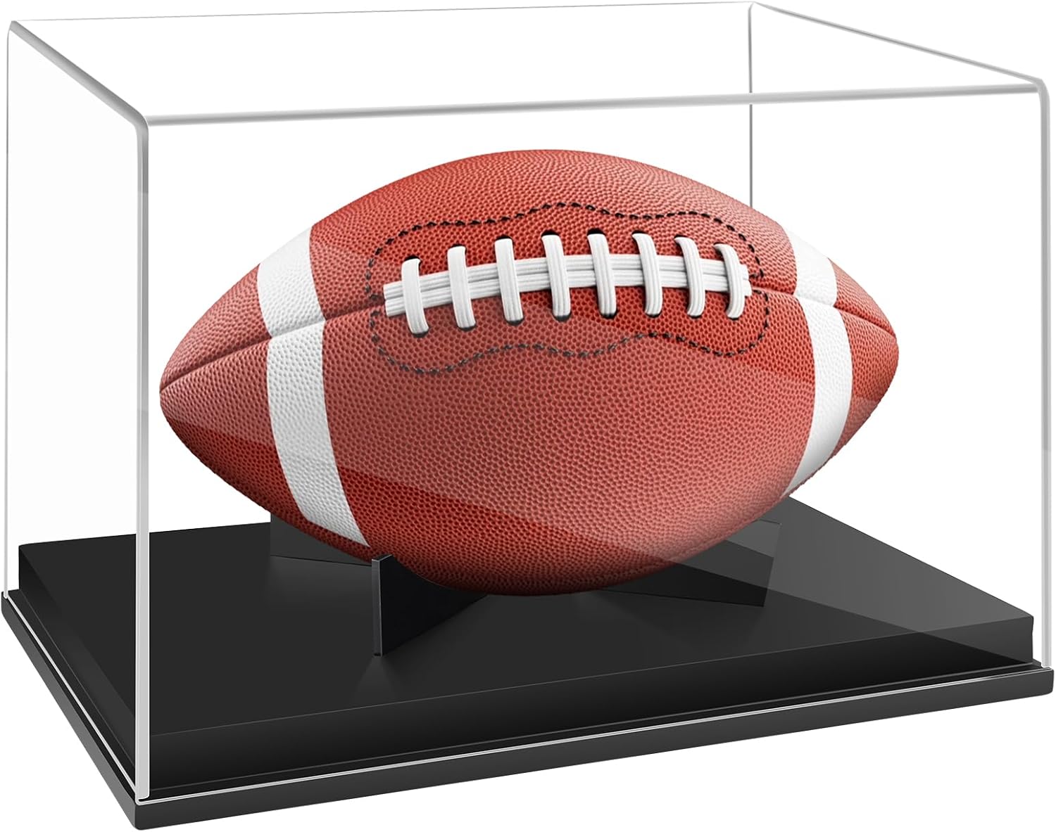 Clear Acrylic Football Display Case - Showcase Memorabilia