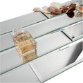 Peel and Stick Beveled Silver Mirror Tile Subway 3x12 in - Easy