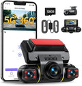360 Degree View 4 Channel Dash Cam Front and Rear - 4x 1080P Coverage