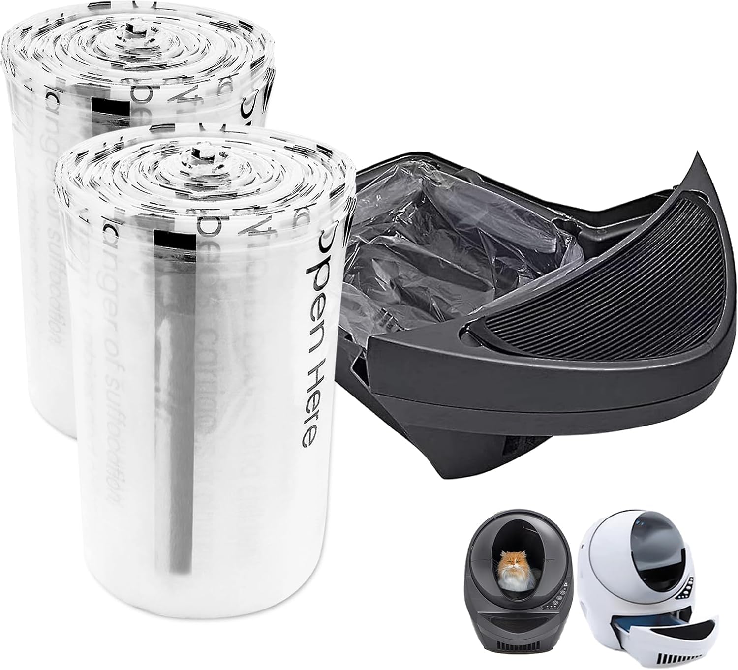 Replacement Waste Drawer Liners for Litter-Robot 3 & 4, 120 Count
