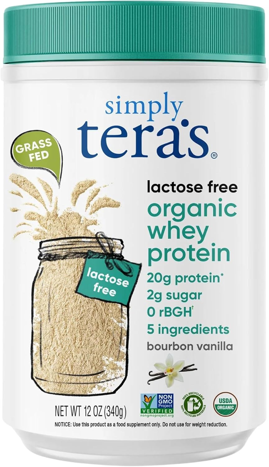 Simply tera's Lactose Free Organic Whey Protein Powder Review