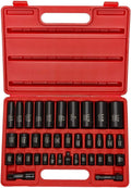 NEIKO 3/8 and 1/2 Drive Master Impact Socket Set - Durable Kit