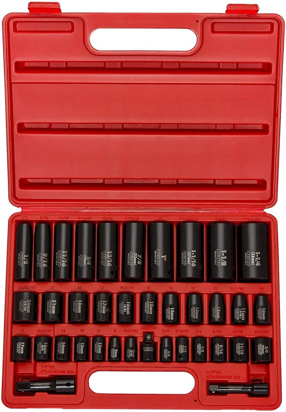 NEIKO 3/8in and 1/2in Drive Master Impact Socket Set Review