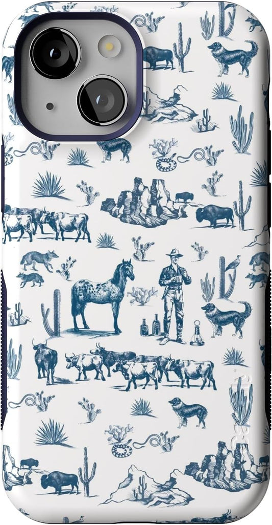 Casely iPhone 13 Mini Case | Wild West Adventure Design