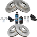 TRQ Front and Rear Brake Pad & Rotor Kit for 2007-12 Mazda CX-7