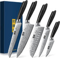 5 Pieces Knife Set Professional Powder Steel Chef Knife Set - Ultra