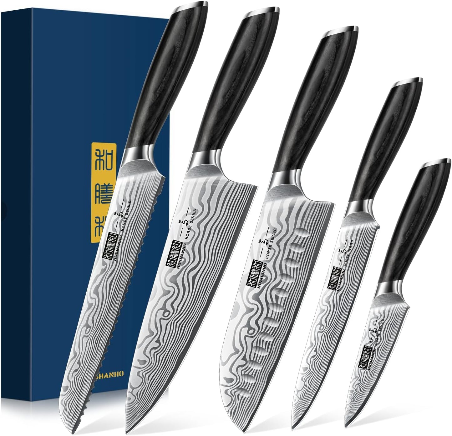 Professional Powder Steel Chef Knife Set for Every Kitchen