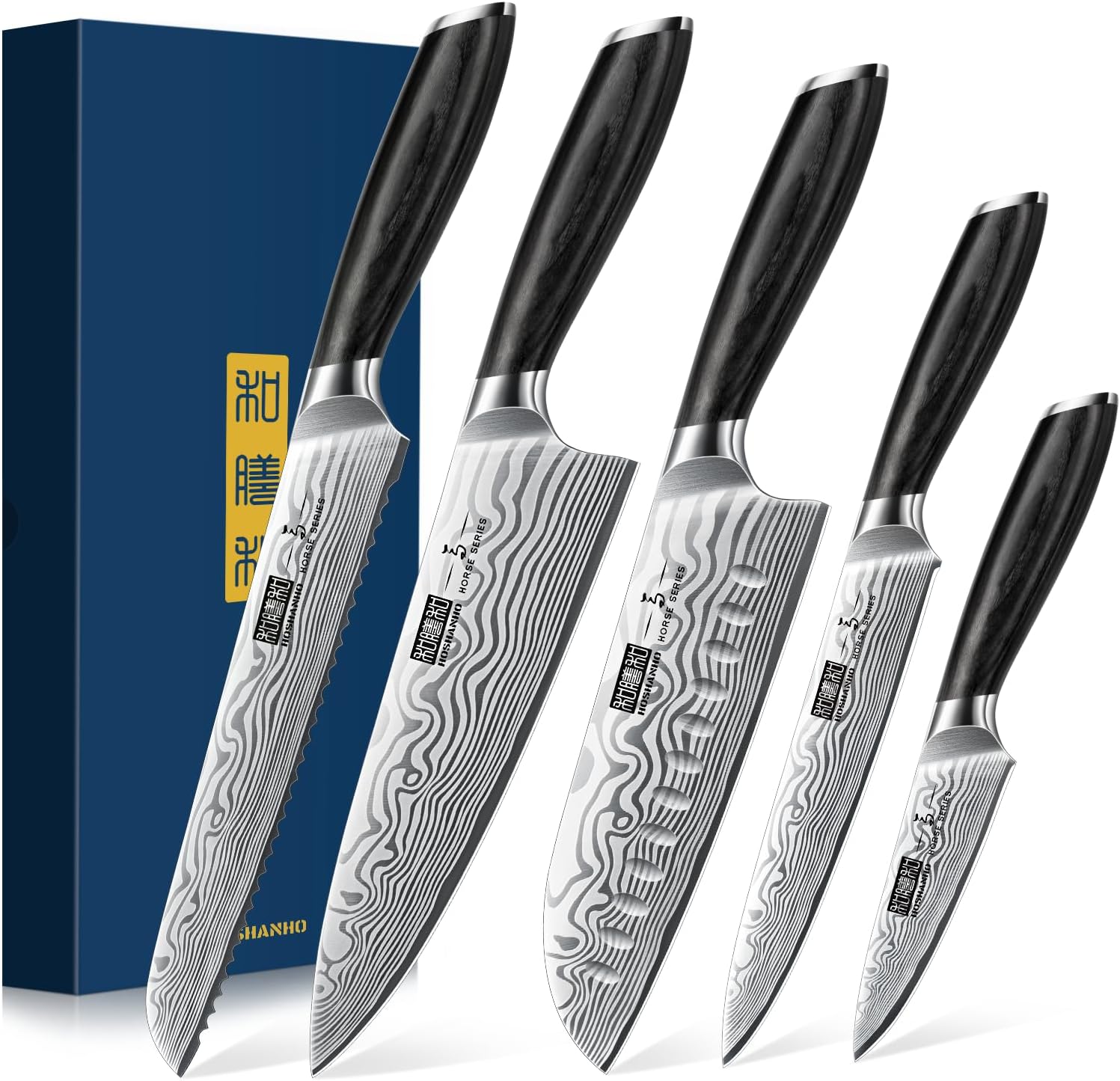 Professional Powder Steel Chef Knife Set for Every Kitchen