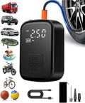 Portable Tire Inflator - 150PSI Power, Cordless & Accurate Gauge Display