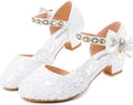 Girls Sandals Closed Toe Heels Wedding Party Dress Shoes - Elegant