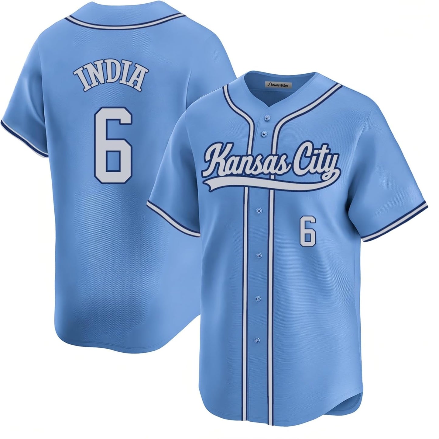 Custom Kansas City Baseball Stitched T-Shirt for Sports Fans