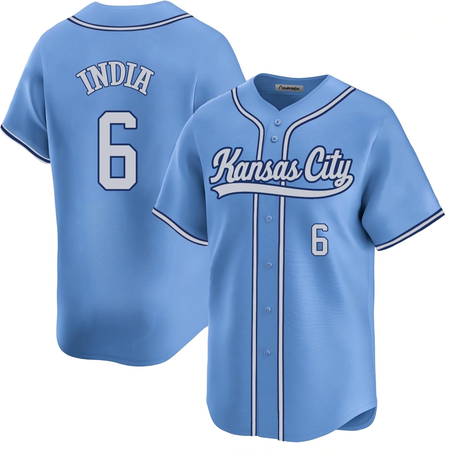 Custom Kansas City Baseball Stitched T-Shirt for Sports Fans