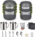 G4Free 19PCS Camping Cookware Set - Compact & Non Stick