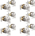 Knobonly Keyed Alike Exterior Door Knob Set - Satin Nickel, 6 Pack