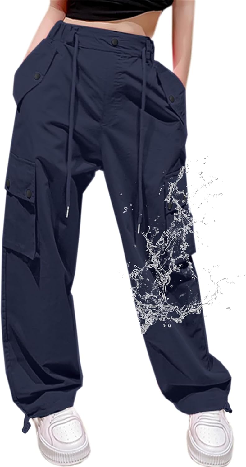 Cromoncent Cargo Pants for Girls & Women - Y2K Parachute Style