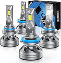 FAHREN H11/H8/H9 9005/HB3 LED Bulbs Combo - 600% Brighter 6000K