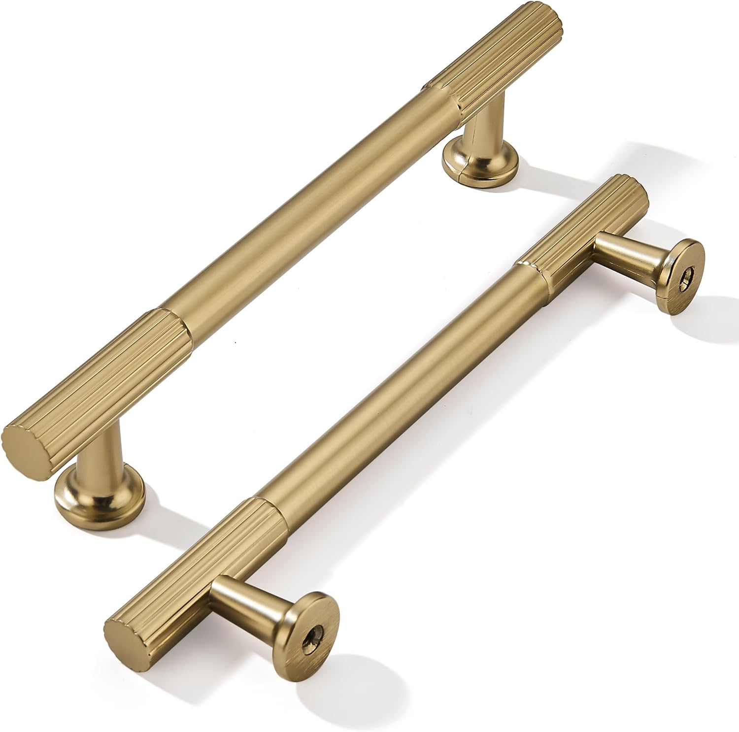 5 Inch Hole Center Cabinet Pulls in Champagne Bronze Finish