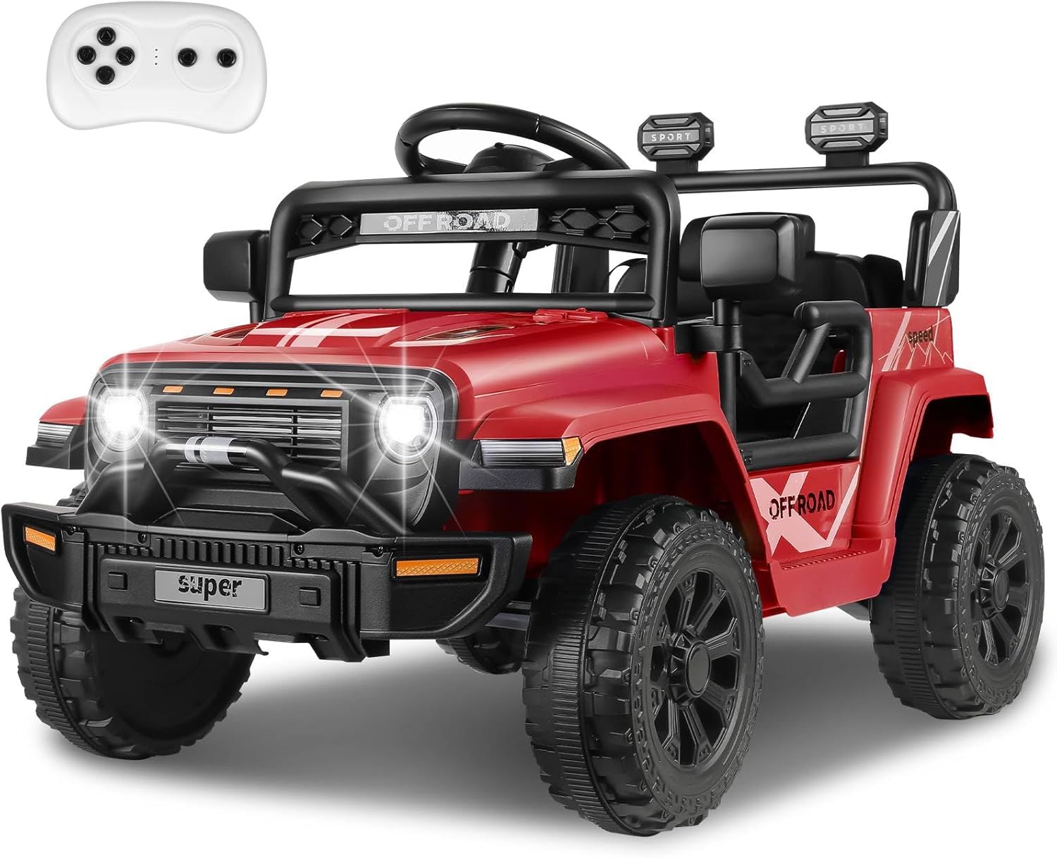 Hikole 12V Kids Ride on Car with Remote Control for Toddlers