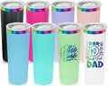 20 oz Skinny Tumblers for Hot and Cold Drinks - 8 Pack
