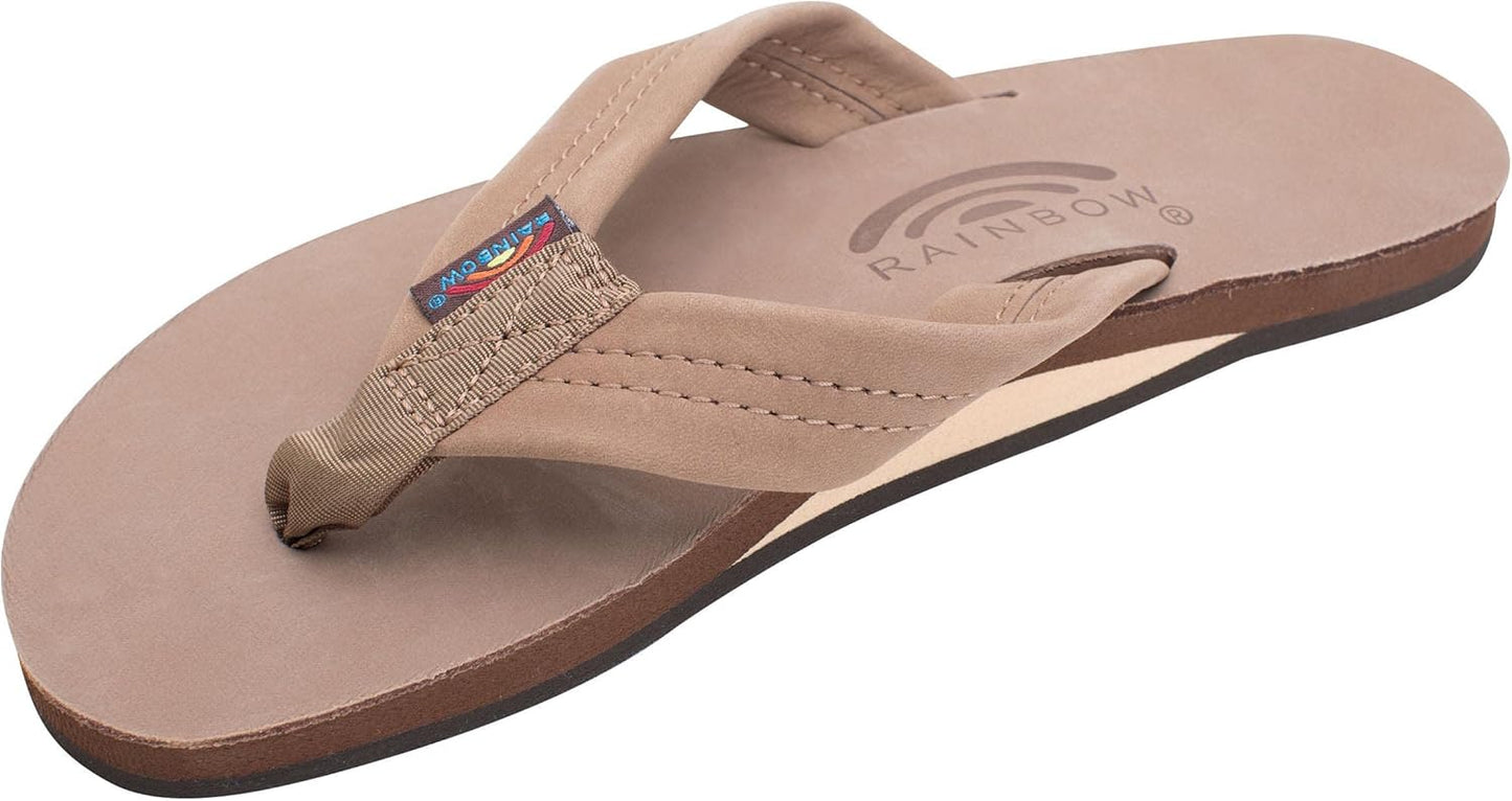 Rainbow Sandals Women's Single Layer Premier Leather Flip Flops