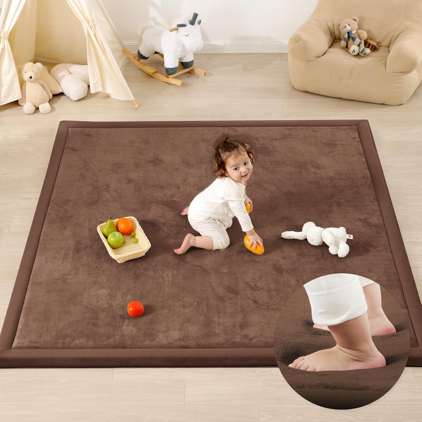 1.3 Thick Baby Play Mat for Floor Playpen and Tummy Time